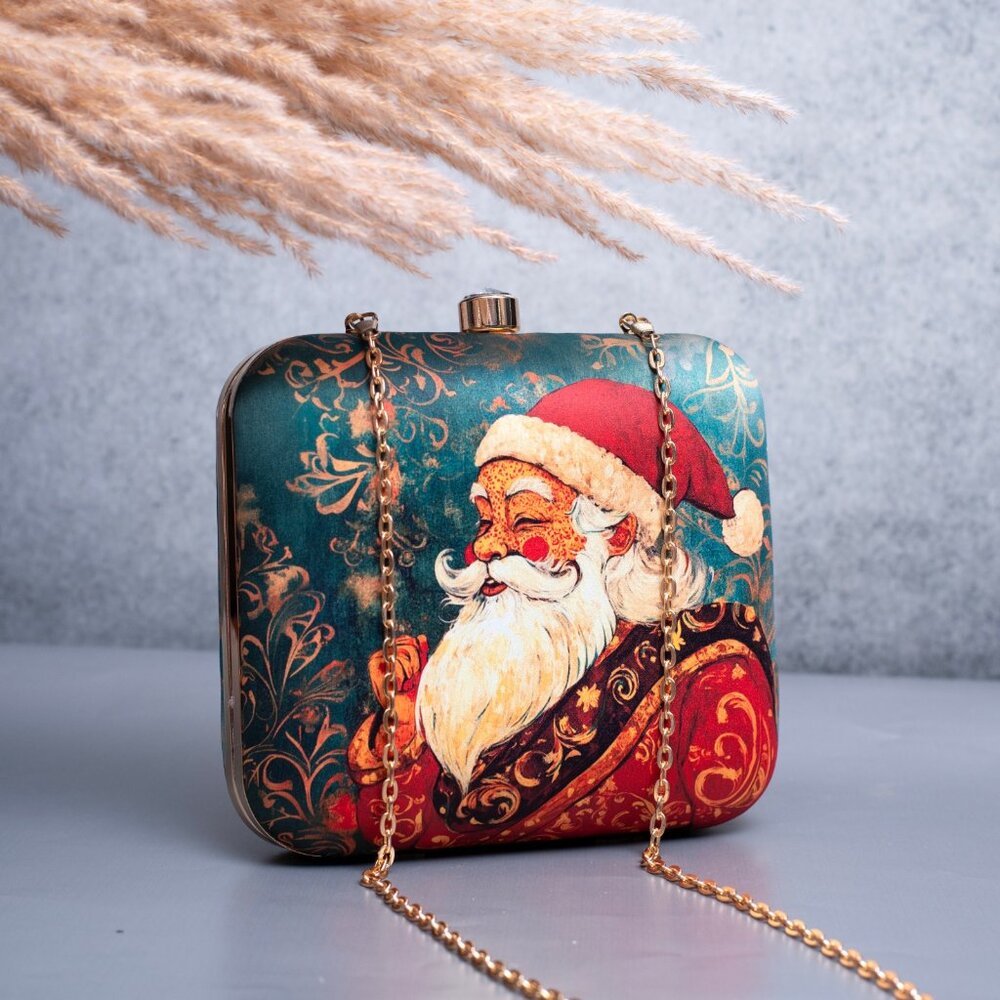 Handcrafted Clutch "Christmas bliss" by INDIAURA